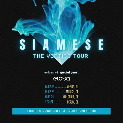 Siamese - Tour Dates 2024-2024 & Concert Tickets - MyRockShows