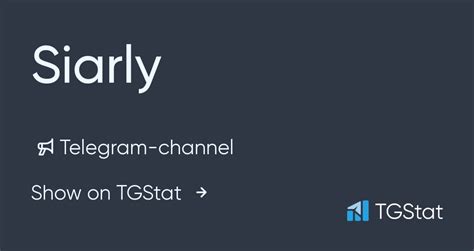 Siarly telegram. Explore @siarly's official socials, latest links, relevant content and more. Everything they do, all in one place on Linktree. 