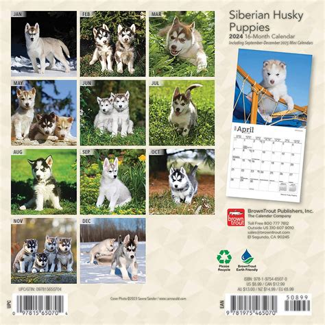 Siberian husky puppies 2008 mini wall calendar. - Guide to information sources in the forensic sciences reference sources.