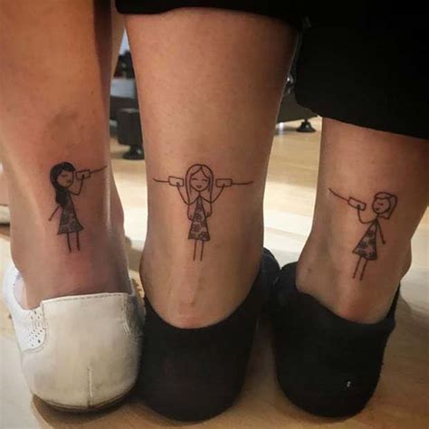 Sibling tattoos are a great way for brothers and sisters to show their love and devotion and often times these tattoos match or play on a theme. While mom and dad …. Sibling tattoos for 3