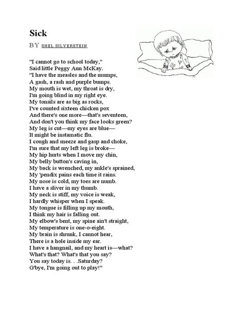 Sick by Shel Silverstein - Poems Acade…