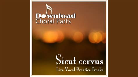 Sicut Cervus - Alto Emphasized - Song Download from Sicut Cervus …