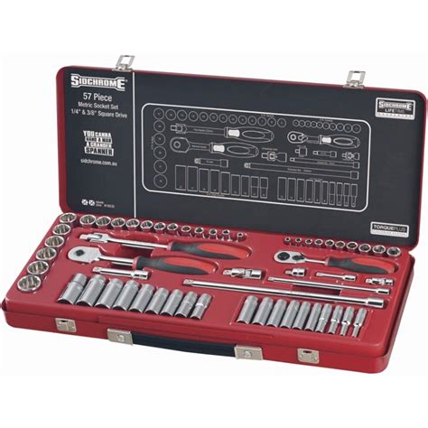 Sidchrome Imperial / Metric Socket Set - 37 Piece