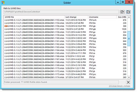 Sidder: Quickly see which User Profile Disk maps to which