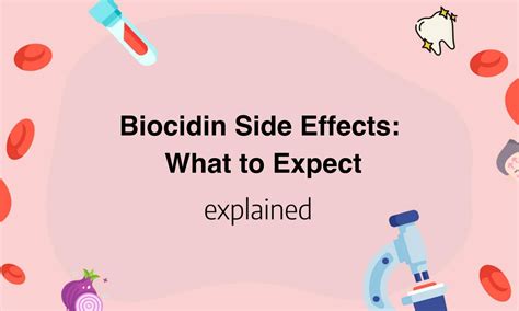 Side effects of biocidin. dizziness, faintness, or lightheadedness when getting up suddenly from a lying or sitting position. redness of the face, neck, arms, and occasionally, upper chest. Other side effects not listed may also occur in some patients. If you notice any other effects, check with your healthcare professional. 