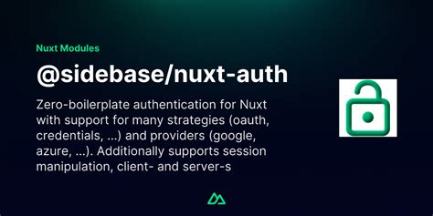 Sidebase nuxt auth tutorial. ts that outlines the types of your session data objec...
