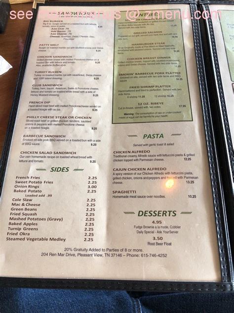 Sidelines Grill Menu Pleasant View • Order Sidelines Grill Delivery ...