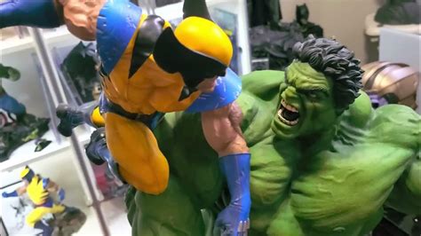 Sideshow Collectibles Hulk vs Wolverine Statue YouTube.