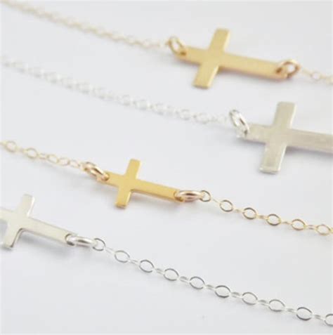 Sideways Cross Necklace – Costa Jewelers