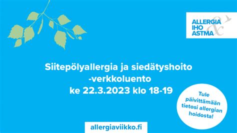 Siedätyshoito - Allergia.fi