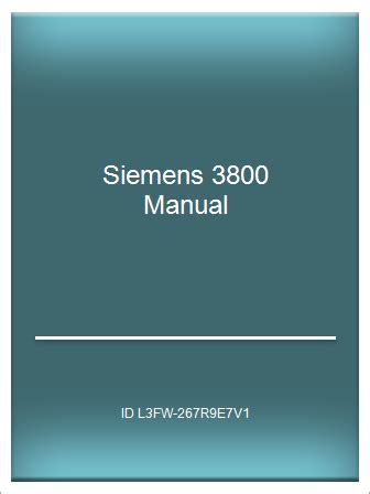 Siemens 3800 manual de instsla o. - Handbook of radiation oncology handbook of radiation oncology.
