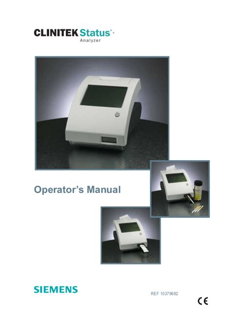 Siemens Clinitek User manual