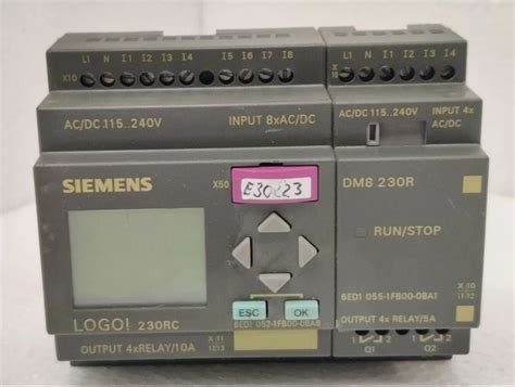 Siemens Logo! AC/DC 230RC 6ED1 052-1FB00-0BA6 und DM8 0BA1