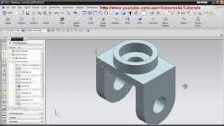Siemens Nx CAD Basic Modeling Training Tutorial for Beginner 1 UG