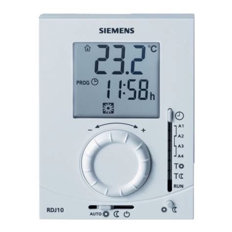 Siemens RDJ10 Programming And Operating Instructions - ManualsLib