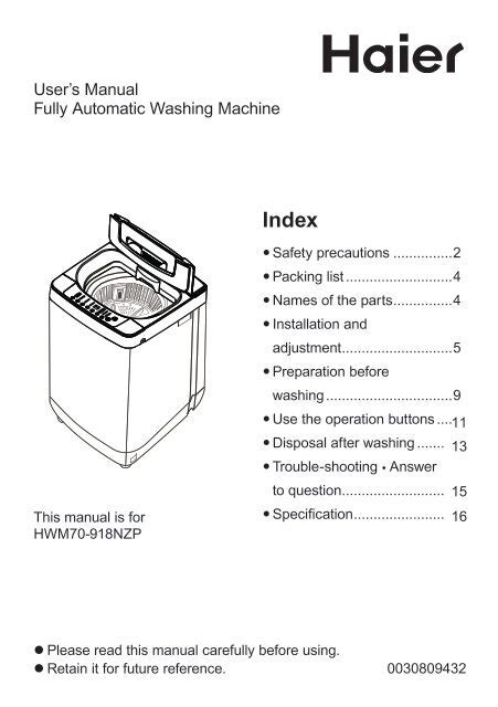 Siemens fully automatic washing machine manual. - A project by project approach to quality a practical handbook.