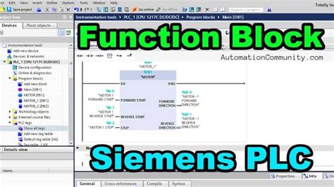 Siemens function block programming manual.  Purpose This manual contains info...