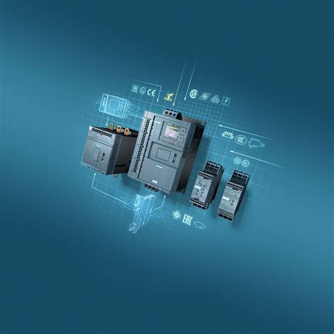 Siemens sirius motor starters.  With optional HMI modules and plug-in communic...