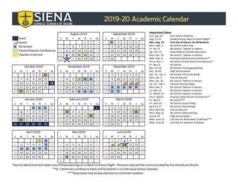 Siena Calendar 2024