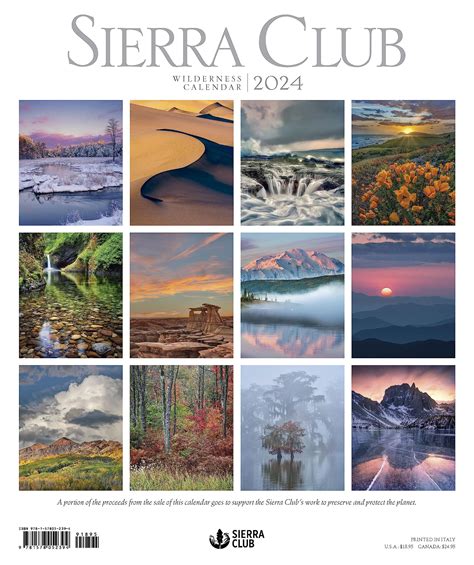 Sierra Club 2024 Calendar: Explore The World