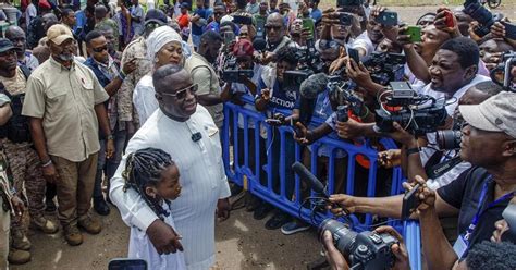 Sierra Leone’s president wins second term without need for runoff, election commission announces
