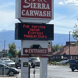 Sierra car wash. Sierra Express Car Wash - 2331 Kietzke Ln. Hours: 7:30am - 6pm (1.2 miles) 