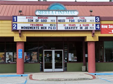 Sierra cinema showtimes. 721 Mechem Drive, Ruidoso , NM 88345. 505-257-9444 | View Map. Theaters Nearby. Abigail. Today, Apr 19. Online tickets are not available for this theater. 