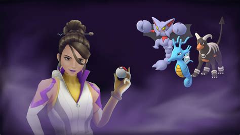 Trainers can earn rare rewards when defeating Team Rocket leaders in Pokémon GO. This includes 1,000 Stardust, two item bundles, and a chance to catch the Leader’s Shadow Pokémon. When going up against Sierra, there are three Pokémon. Other than her consistent starter, Squirtle, there are six possibilities for other Pokémon she can choose .... 