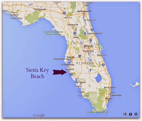 Siesta Key Florida Map Venice