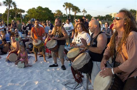 Siesta key drum circle. Siesta Key Drum Circle. 187. #10 of 23 Theatre & Concerts in Sarasota. Theatre & Performances. Visit website Write a review. What people are saying. “ Energizing fun ” Oct. 2021. A weekly tradition on Siesta Key, … 