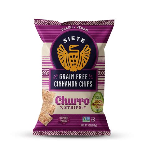 Siete Grain Free Churro Strips Gluten Free Chips Vegan Snacks