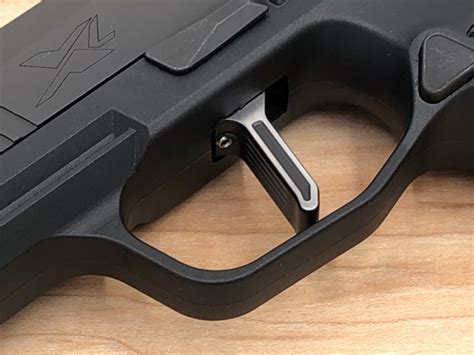 Sig 365 trigger. Featuring a 3.1 inch barrel, the X grip module with a 12 round flush fit magazine. These features, along with the signature X flat trigger, all come standard. The P365X maintains the crisp, clean P365 trigger pull. Never has so much versatility and capability been squeezed into such a perfectly concealable size. 365X Grip Module. 