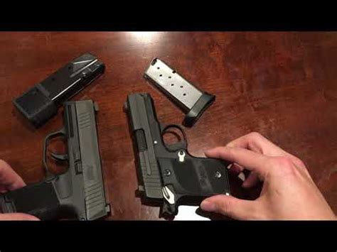 Compare the dimensions and specs of Sig Sauer P365 a