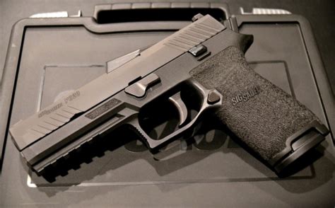 Sig sauer military discount. The slide is optic ready and with the rear sight assembly removed, the SIG SAUER Electro-Optics ROMEO1Pro Optic mounts directly to the slide. The P320-M18 is configured nearly identically to the U.S. Military's models and features black controls, a carry-length coyote-tan grip module, coyote PVD finished slide, and ambidextrous manual safety ... 