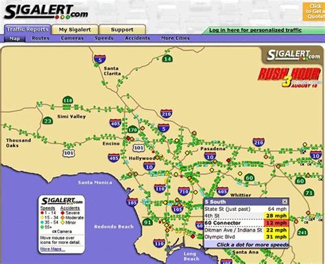Select a point on the map to view speeds, incidents, and 