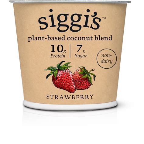 Siggi's plant based yogurt. Find siggi's Siggi's® Plant Based Raspberry Coconut Blend Yogurt, 5.3 oz at Whole Foods Market. Get nutrition, ingredient, allergen, pricing and weekly sale information! 