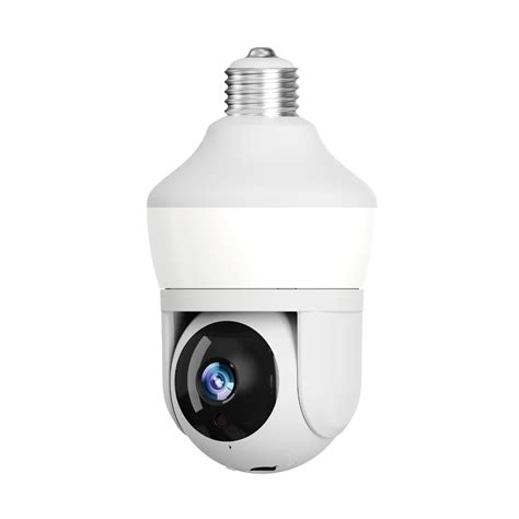 TOPVISION Light Bulb Camera, 4MP Indoor Security Camera Wireless Wifi with Dual Lens, 360°PTZ Security Cameras Outdoor with Full Color Night Vision, Two Way Audio, IP66 Weatherproof, 2.4GHz Wifi. 