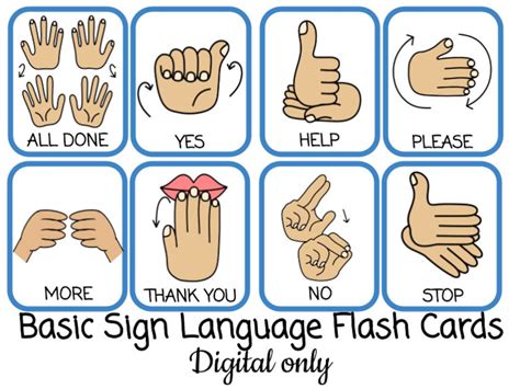 Sign Language ASL Flash Cards Harris Communications
