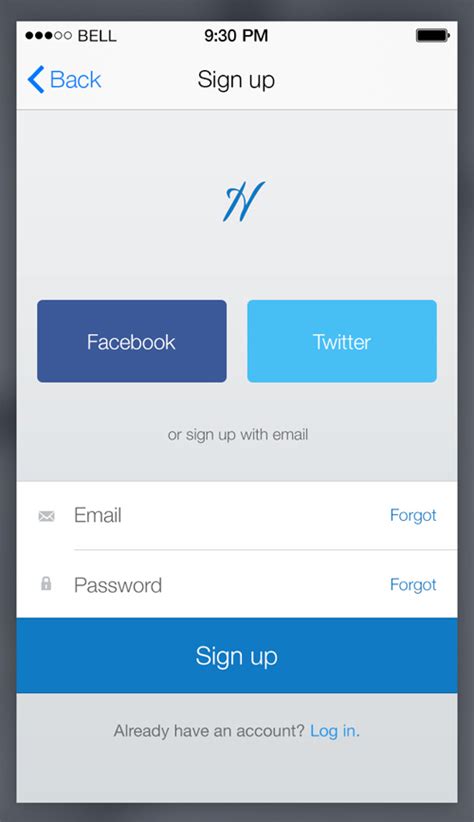 Sign UP Screen App UI Designs Graphic Design Junction