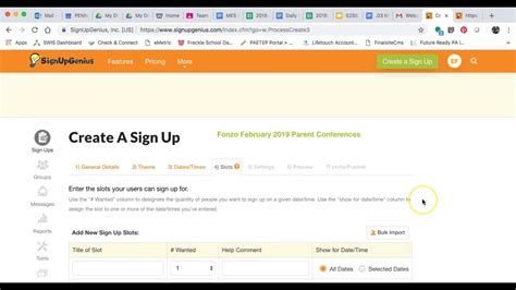 Sign Up Genius Tutorial Video YouTube