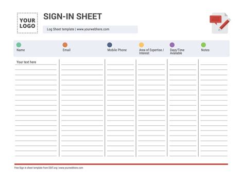 Sign sheet template mac