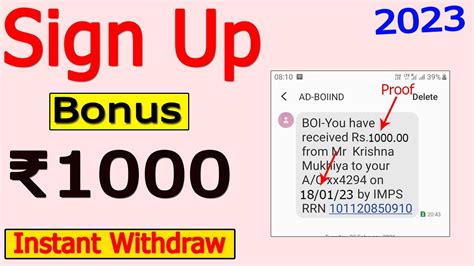 Sign up bonus instant withdraw. Things To Know About Sign up bonus instant withdraw. 