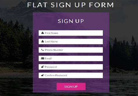 Sign up forms. A design for a sign-up/login form using tabs and floating form labels.... Pen Settings. HTML CSS JS Behavior Editor HTML. HTML Preprocessor About HTML Preprocessors. HTML preprocessors can make writing HTML more powerful or convenient. For instance, Markdown is designed to be easier to write and read for … 