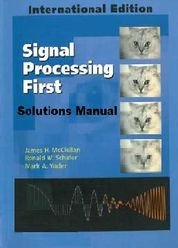 Signal processing first mcclellan solutions manual. - Manual de la cortadora de guillotina polar 72 ce.