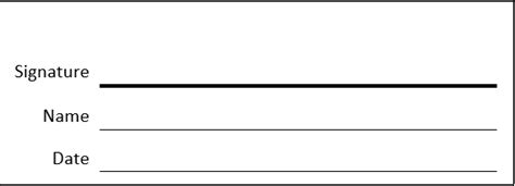 Signature Box Template