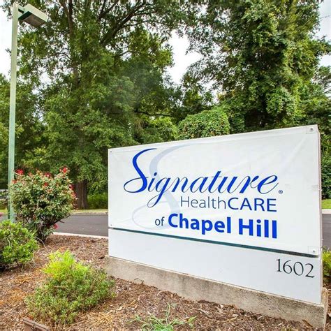 Signature Healthcare Of Chapel Hill is a nursing home, also known as skilled nursing facility, located at 1602 East Franklin Street in Chapel Hill, NC. See pricing, photos & …. 