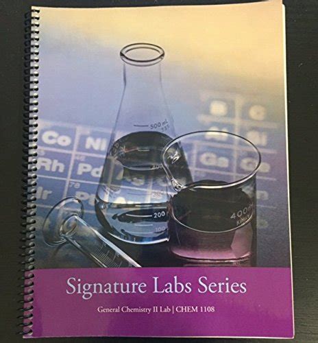 Signature labs series general chemistry lab manual. - Agilent 6890 gas chromatograph service manual.