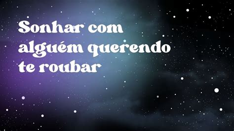 Significado de sonho roubar