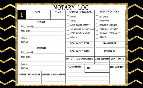 Signing Agent Log Notary Signing Agent Notary Log