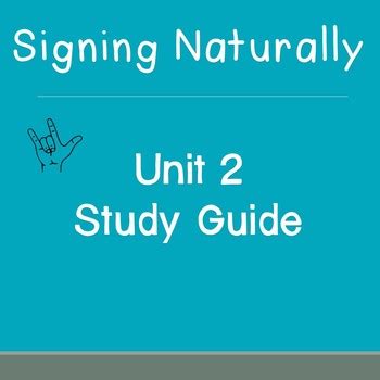 Signing naturally study guide unit 2. - Aprende a hacer mascara de papel mache.